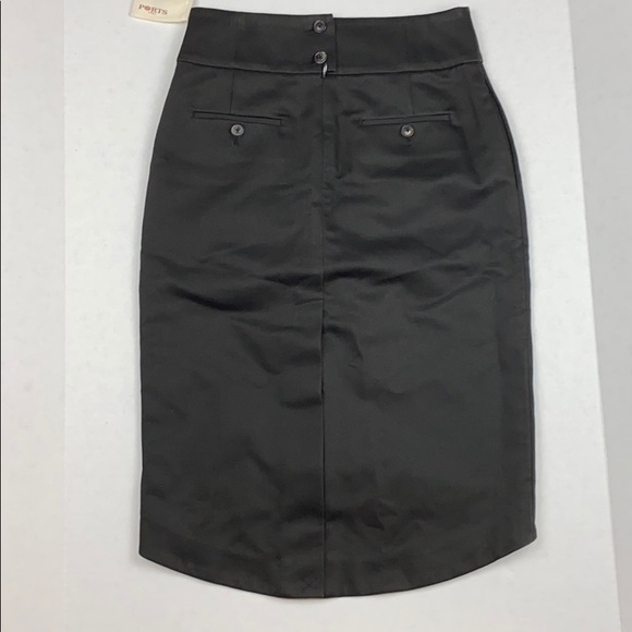NWT PORTS 1961 Black Pencil Skirt Sz 2 - Picture 2 of 9